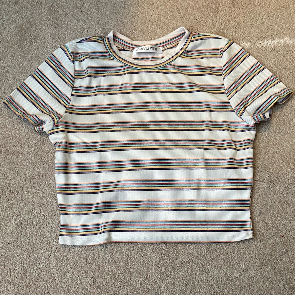 Cropped Striped Shirt